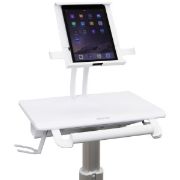 Image de Ergotron StyleView Tablet Cart, SV10 Chariots et supports multimédias - Aluminium,Blanc (SV10-1400-0)