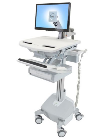 Image de Ergotron StyleView Chariots et supports multimédias - Aluminium,Gris,Blanc (SV44-1212-2)