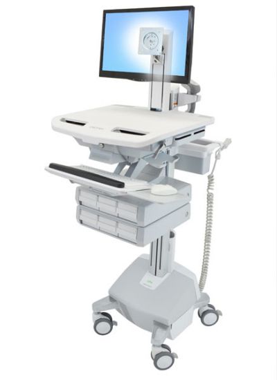 Image de Ergotron StyleView Chariots et supports multimédias - Aluminium,Gris,Blanc (SV44-1362-2)
