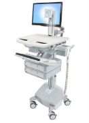 Image de Ergotron StyleView Chariots et supports multimédias - Aluminium,Gris,Blanc (SV44-1362-2)