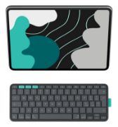 Image de Logitech Flip Folio - QWERTY - Graphite (920-013388)