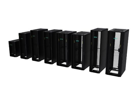 Image de HP E 42U 600mmx1200mm G2 Kitted Advanced Shock Rack with Side Panels and Baying étagères - Noir (P9K10A)