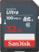 Image de SanDisk Ultra 32GB SDHC Mem Card 100MB/s Mémoire flash (SDSDUNR-032G-GN3IN)