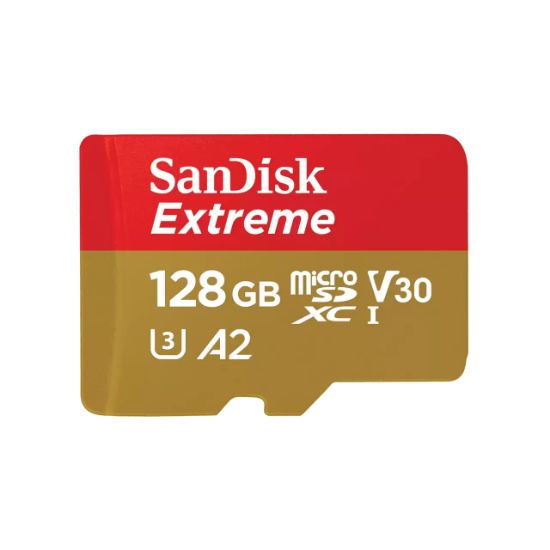 Image de SanDisk Extreme Mémoire flash - Or, Rouge (SDSQXAA-128G-GN6MA)