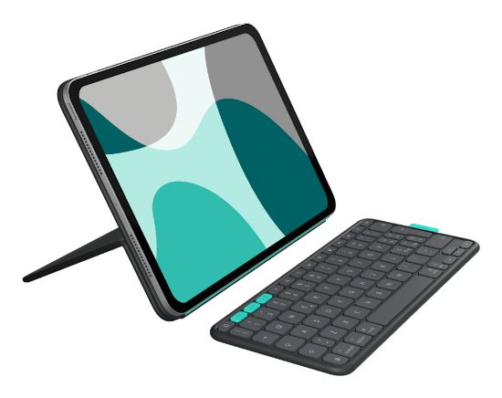Image de Logitech Flip Folio - QWERTZ - Graphite (920-013398)