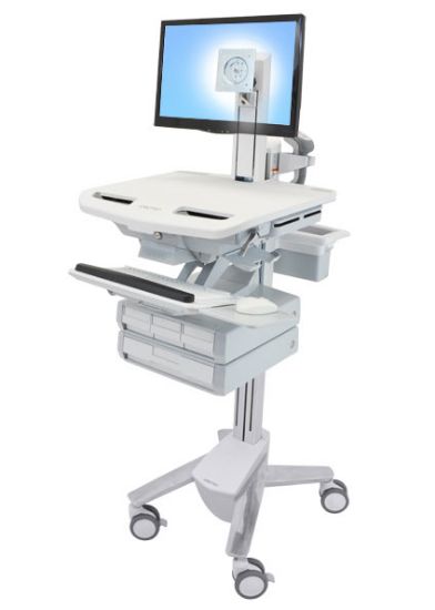 Image de Ergotron StyleView Chariots et supports multimédias - Aluminium,Gris,Blanc (SV43-1340-0)