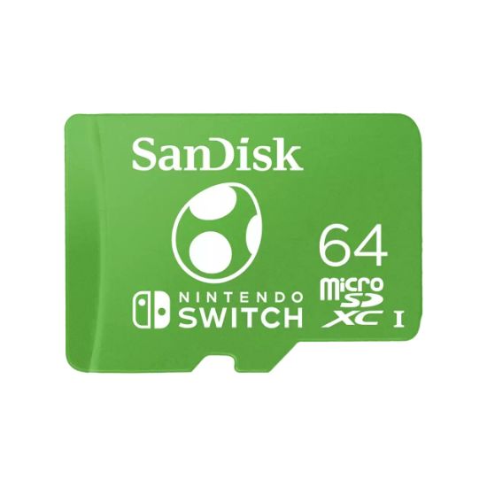 Image de SanDisk 64 Go, microSDXC, UHS-I Mémoire flash - Vert (SDSQXAO-064G-GN6ZN)