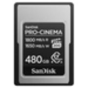 Image de Sandisk PRO-CINEMA CFexpress Type A Card - 480GB Mémoire flash - Noir,Mtallique (SDCFEA-480G-GN4NN)