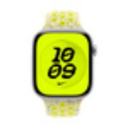 Image de Apple Bracelet Sport Nike Volt Splash 46 mm - S/M - Jaune (MGC04ZM/A)