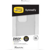 Image de OtterBox Symmetry Clear Coque pour iPhone 14 Pro, anti-chute, protection fine, supporte 3 x plus de chutes que la norme militaire, antimicrobien, Stardust - Transparent (77-88639)