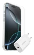 Image de OtterBox Symmetry Series Clear for MagSafe + Premium Glass + Fast Charge Wall Charger USB-C 30W Type C pour Apple iPhone 16 Pro Max - Transparent (78-81435)