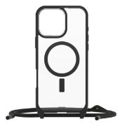 Image de OtterBox React Necklace Series pour MagSafe pour iPhone 16 Pro Max, Black Crystal - Noir,Transparent (77-96836)