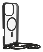 Image de OtterBox React Necklace Series pour MagSafe pour iPhone 16 Pro Max, Black Crystal - Noir,Transparent (77-96836)