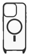 Image de OtterBox React Necklace Series pour MagSafe pour iPhone 16 Pro Max, Black Crystal - Noir,Transparent (77-96836)