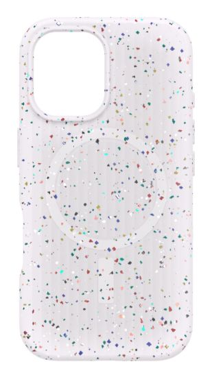 Image de OtterBox Symmetry Series Core pour MagSafe pour Apple iPhone 16, Sprinkles - Blanc (77-97257)