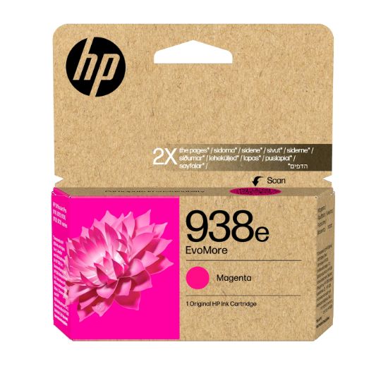 Image de HP 938e Cartouche d’encre authentique Magenta EvoMore (4S6Y0PE)