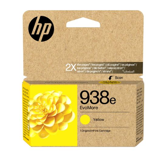 Image de HP 938e Cartouche d’encre authentique Jaune EvoMore (4S6Y1PE)