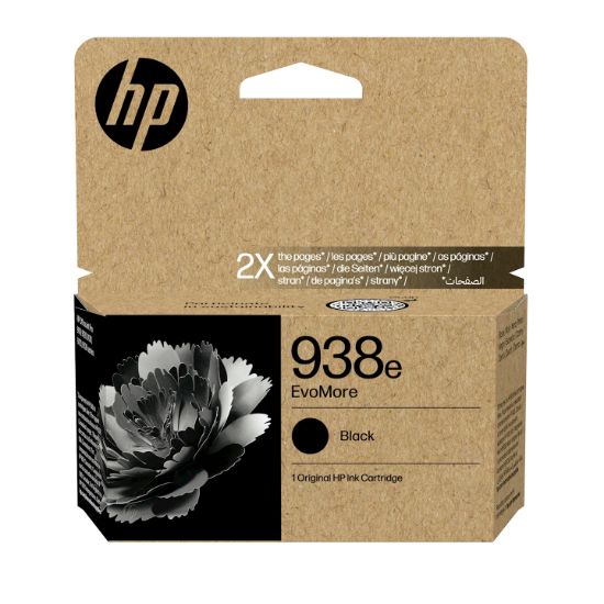Image de HP 938e Cartouche d’encre authentique Noir EvoMore (4S6Y2PE)