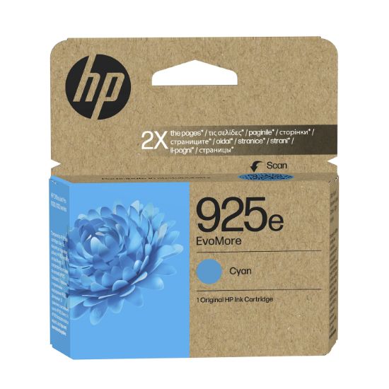 Image de HP 925e Cartouche d’encre authentique Cyan EvoMore (4K0W0PE)