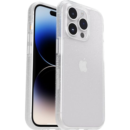 Image de OtterBox React Série Coque pour iPhone 14 Pro Max, Antichoc, anti-chute, ultra-mince, protection fine, testé selon les normes militaires, Antimicrobien, Stardust - Transparent (77-88904)