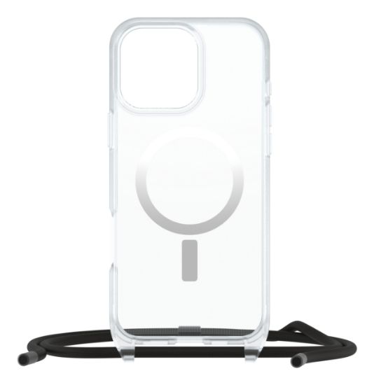 Image de OtterBox React Series Necklace Magsafe pour iPhone 16 Pro Max with Strap, Clear - Transparent (77-96834)