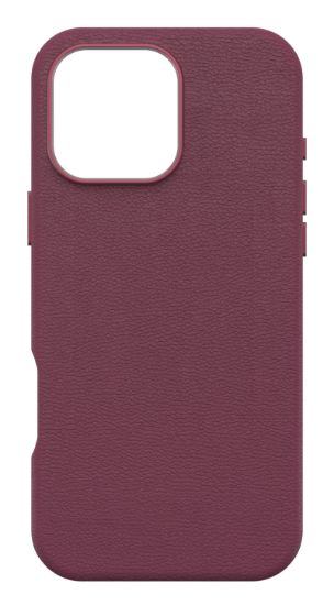 Image de OtterBox Symmetry Series Cactus Leather pour MagSafe pour iPhone 16 Pro Max, Maroon Bells - Rouge (77-96329)