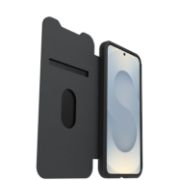 Image de OtterBox React Folio Series pour Samsung Galaxy S25, transparente/noir - produits livrés sans emballage - Transparent,Noir (77-97830)