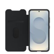 Image de OtterBox React Folio Series pour Samsung Galaxy S25, transparente/noir - produits livrés sans emballage - Transparent,Noir (77-97830)