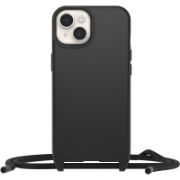 Image de OtterBox React Necklace Coque avec MagSafe pour iPhone 14 Plus, coque de protection ultra fine avec collier réglable et amovible, testé selon les normes militaires, Noir (77-92285)