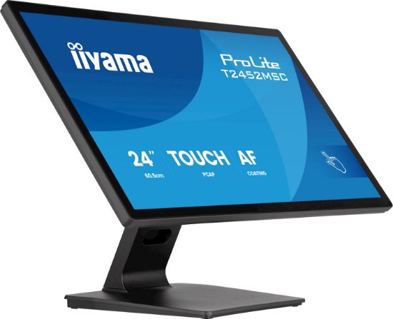 Image de iiyama ProLite écran plat de PC 61 cm (24") 1920 x 1080 pixels Full HD Écran tactile Noir (T2452MSC-B2)