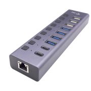 Image de i-tec USB-A/USB-C Charging HUB 9port with LAN + Power Adapter 60 W (CACHARGEHUB9LAN)