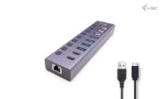 Image de i-tec USB-A/USB-C Charging HUB 9port with LAN + Power Adapter 60 W (CACHARGEHUB9LAN)
