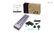 Image de i-tec USB-A/USB-C Charging HUB 9port with LAN + Power Adapter 60 W (CACHARGEHUB9LAN)