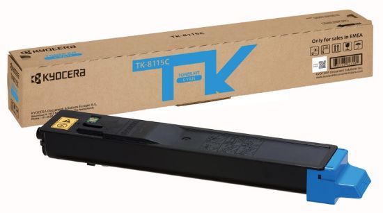 Image de KYOCERA TK-8115C Cartouche de toner 1 pièce(s) Original Cyan (1T02P3CNL0)