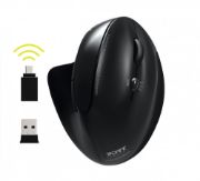 Image de Port Designs Lithium 300MAh, 800/1200/1600 DPI, USB-C & USB-A Souris - Noir (900706-BT)