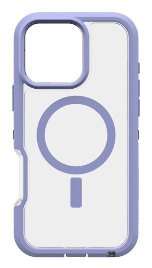 Image de OtterBox Defender Series XT Clear pour MagSafe pour Apple iPhone 16 Pro Max, Lavander Haze - Lavande,Transparent (77-96130)