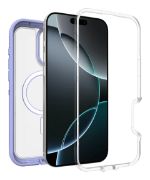 Image de OtterBox Defender Series XT Clear pour MagSafe pour Apple iPhone 16 Pro Max, Lavander Haze - Lavande,Transparent (77-96130)