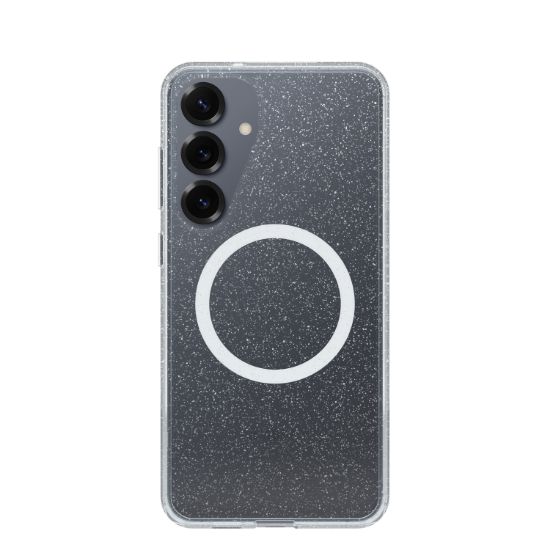 Image de OtterBox Symmetry Series with Magnets pour Samsung Galaxy S25+, Stardust 3.0 - Transparent (77-97468)