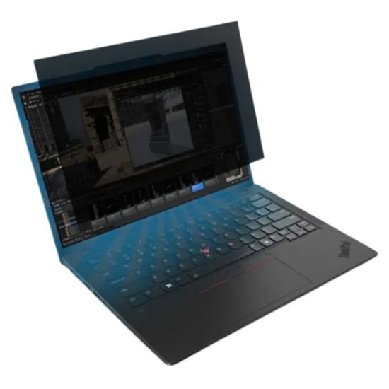 Image de Lenovo filtre anti-reflets pour écran et filtre de confidentialité 35,6 cm (14") Ordinateur portable Filtre de confidentialité sans bords pour ordinateur (4Z11S57202)