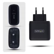 Image de StarTech.com Chargeur PC Portable USB-C 65W, Chargeur Mural GaN Compact Pour Dell, XPS, HP ProBook, MacBook Pro, Surface Pro, Noir (1065EB-WALL-CHARGER)