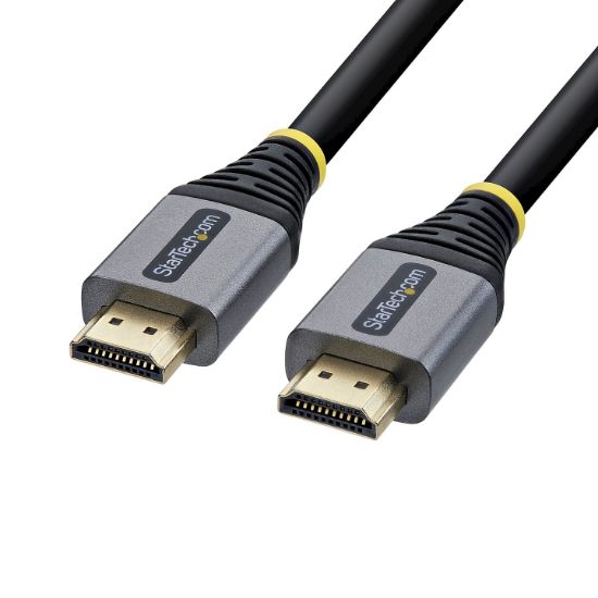Image de StarTech.com Câble HDMI Haute Vitesse Certifié Premium de 7,6m, 4K 60Hz/1440p 144Hz, Câble HDMI 2.0 avec HDR10/ARC, 18Gbps, Câble HDMI 4K Pour Moniteur/TV/Écran, Gaine Ultra-Fle ... (HDMMV25F)