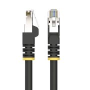Image de StarTech.com Câble Ethernet Extérieur Cat6A Noir de 3m, Connecteur RJ45 Anti-Accrochage, S/FTP, Cuivre Nu pur 23 AWG, 500 MHz, Cordon de Raccordement Blindé Adapté à une U ... (C6APATCHUV3MBK)