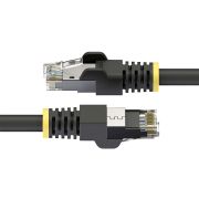 Image de StarTech.com Câble Ethernet Extérieur Cat6A Noir de 2m, Connecteur RJ45 Anti-Accrochage, S/FTP, Cuivre Nu pur 23 AWG, 500 MHz, Cordon de Raccordement Blindé Adapté à une U ... (C6APATCHUV2MBK)