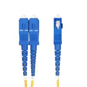 Image de StarTech.com Câble à Fibre Optique Monomode Duplex OS2 de 8m, Connecteurs LC vers SC (UPC), 9/125 µm, 100G, Insensible à la Courbure, Faible Perte d'Insertion - Câble de Ra ... (SMLCSC-OS2-8M)