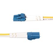 Image de StarTech.com Câble à Fibre Optique Monomode Duplex OS2 de 8m, Connecteurs LC vers SC (UPC), 9/125 µm, 100G, Insensible à la Courbure, Faible Perte d'Insertion - Câble de Ra ... (SMLCSC-OS2-8M)