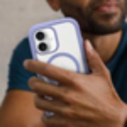 Image de OtterBox Defender Series XT Clear pour MagSafe pour Apple iPhone 16, Lavander Haze - Lavande,Transparent (77-96062)