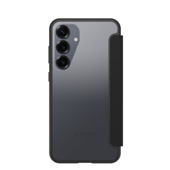 Image de OtterBox React Folio Series pour Samsung Galaxy S25+, transparente/noir - produits livrés sans emballage - Transparent,Noir (77-97832)