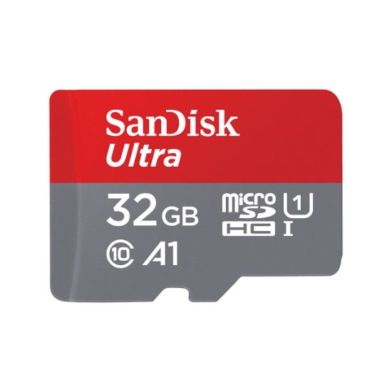Image de SanDisk Ultra microSD Mémoire flash - Gris, Rouge (SDSQUA4-032G-GN6MT)