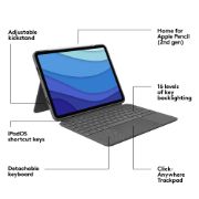 Image de Logitech Combo Touch for iPad Pro 11-inch (1st, 2nd, and 3rd generation) (920-010144)