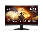Image de AOC G4 23.6" VA FHD 180Hz écran plat de PC 59,9 cm (23.6") 1920 x 1080 pixels Full HD LCD Noir, Rouge (C24G42FE)